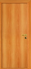 Межкомнатная дверь, полотно глухое миланский орех с замком 2014