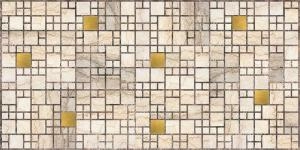 Панель ПВХ 0,96х0,48м мозаика "Мрамор с золотом"