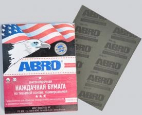 Наждачная бумага ABRO универсальная  на тканевой основе (лист 28х23см)